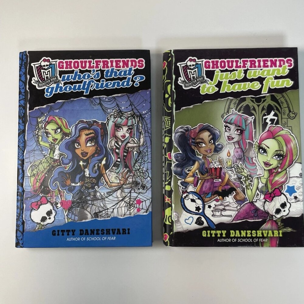 Monster High Ghoulfriends Book Lot: Who's That Ghoulfriend|Just Want to Have Fun
